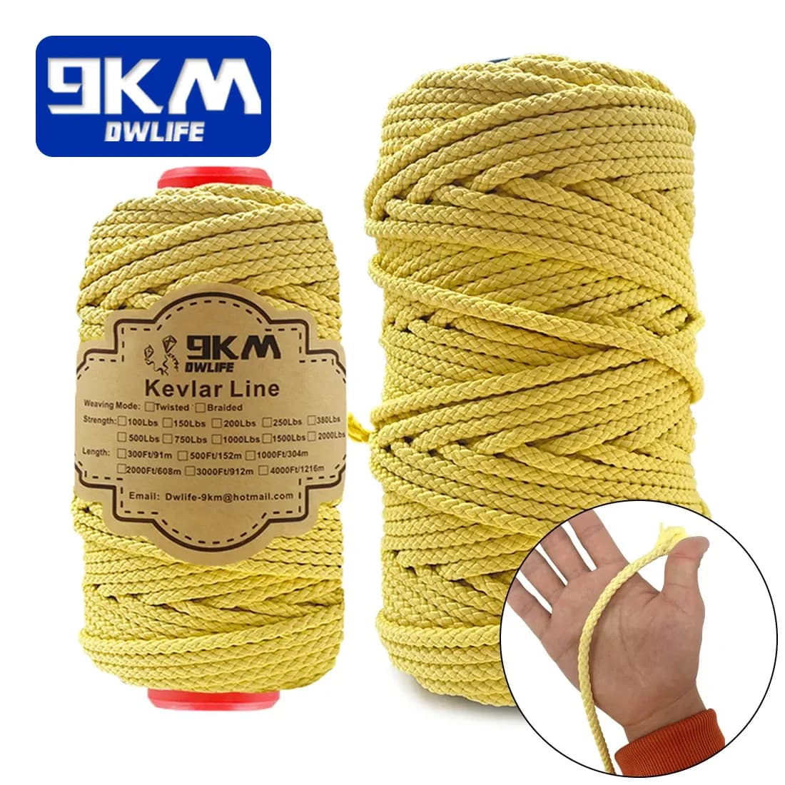 高強度ケブラー編みライン 1.6-6.8mm