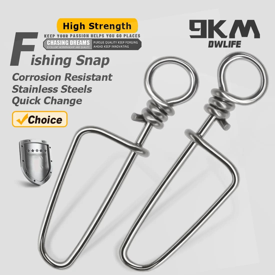 ステンレス製 フィッシングルアー用コースロック_snap_（コネクタ）